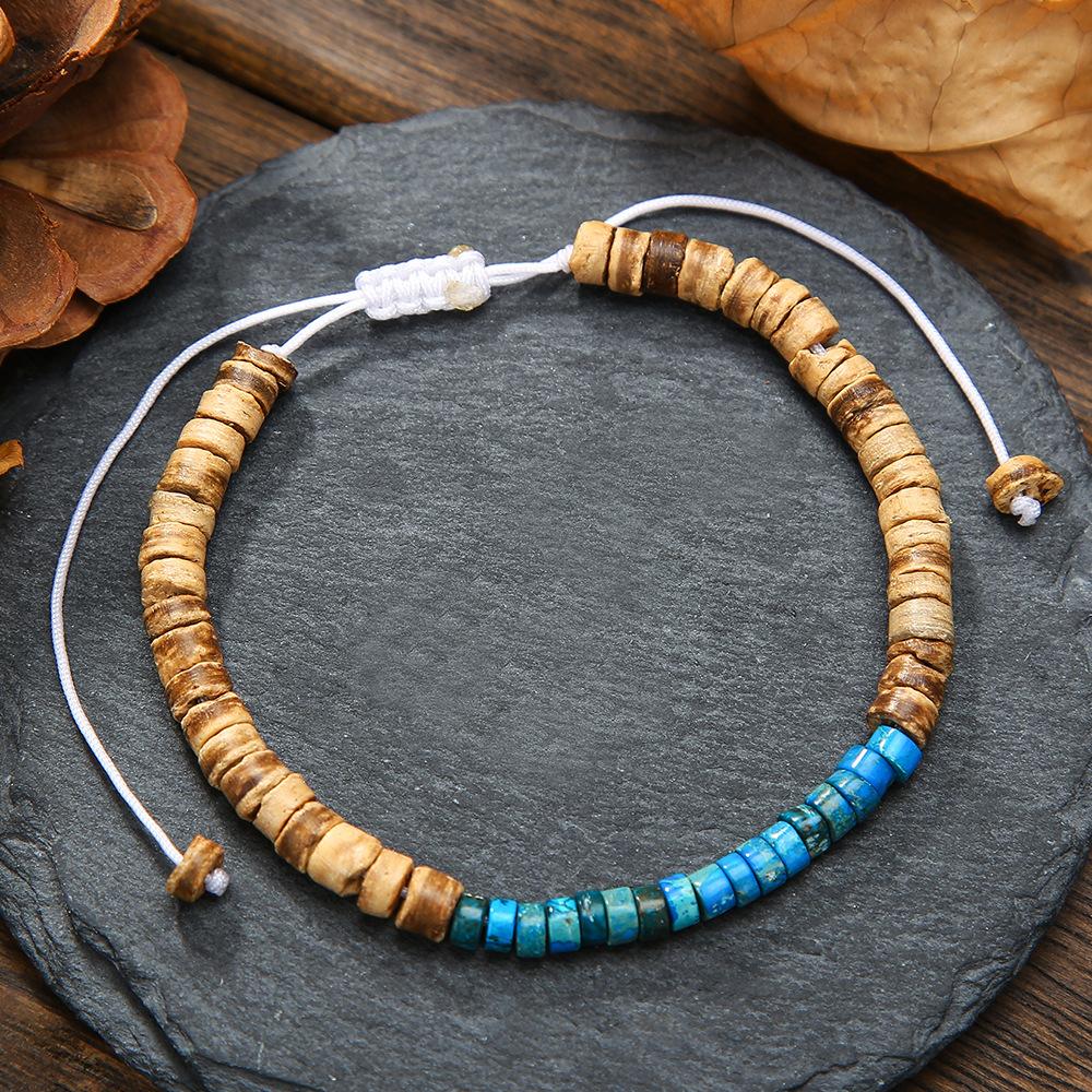 JYL TS Bracelet Men's Irregular en -Embodies Uniqueness & Attracts Distinct Fortune