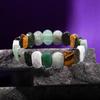 Cancer Bracelet Golden Obsidian, Howlite, Tiger Eye, Labradorite, Green Aventurine, Jade