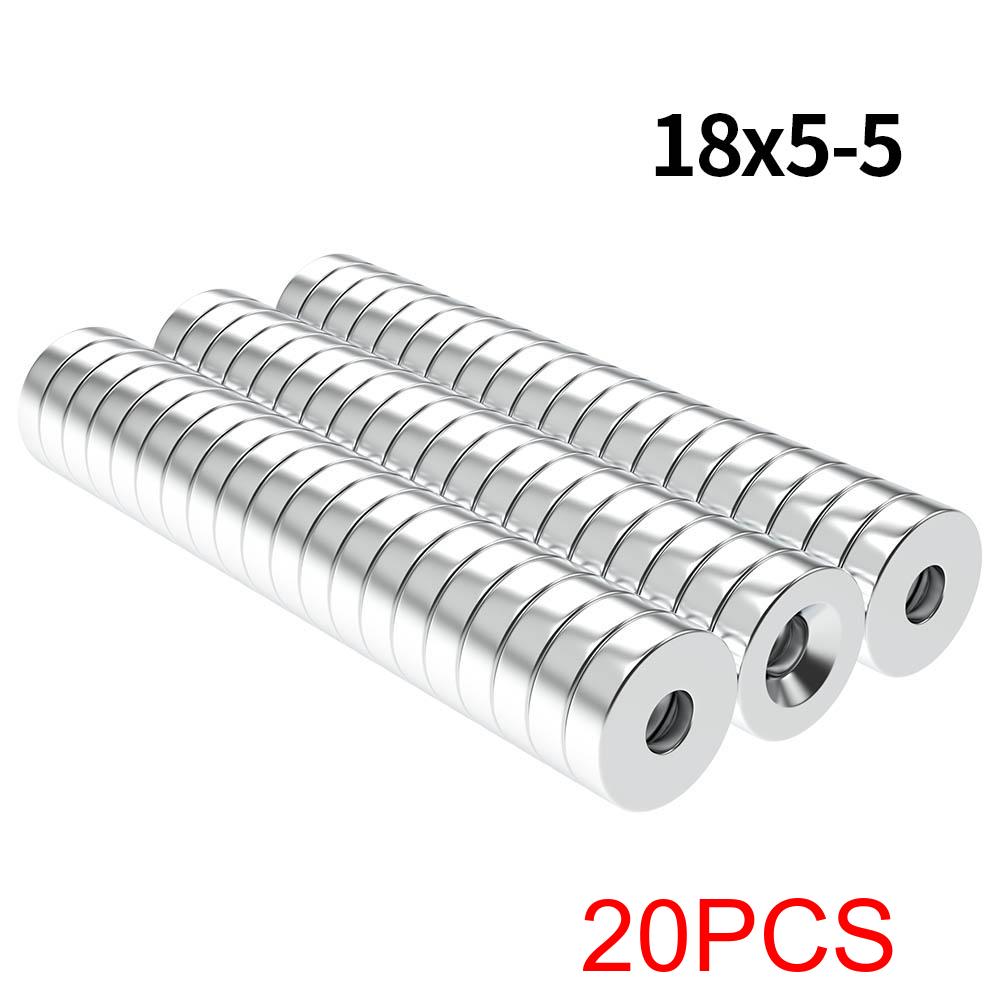 Super Strong Neodymium Magnet N35 NdfeB Permanent Magnetic imanes Round With Holes Powerful Magnets Refrigerator Magnet