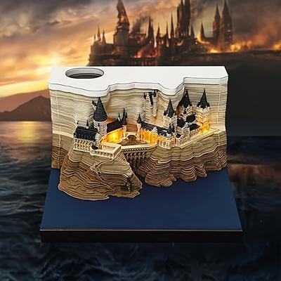 1 unidad Calendario Castillo Mágico 3D Pop-Up - Escultura de Papel DIY Hecha a Mano, Decoración Creativa Diaria para Oficina y Idea de Regalo Única