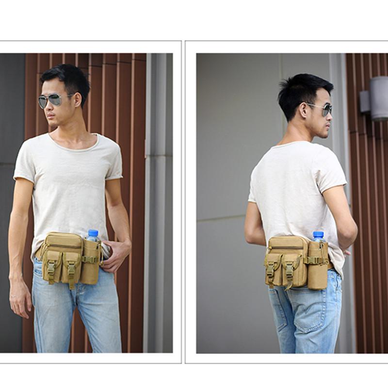 Su Geçirmez Taktiksel Koşu ve Yürüyüş Bel Çantası Su Şişesi Tutuculu
