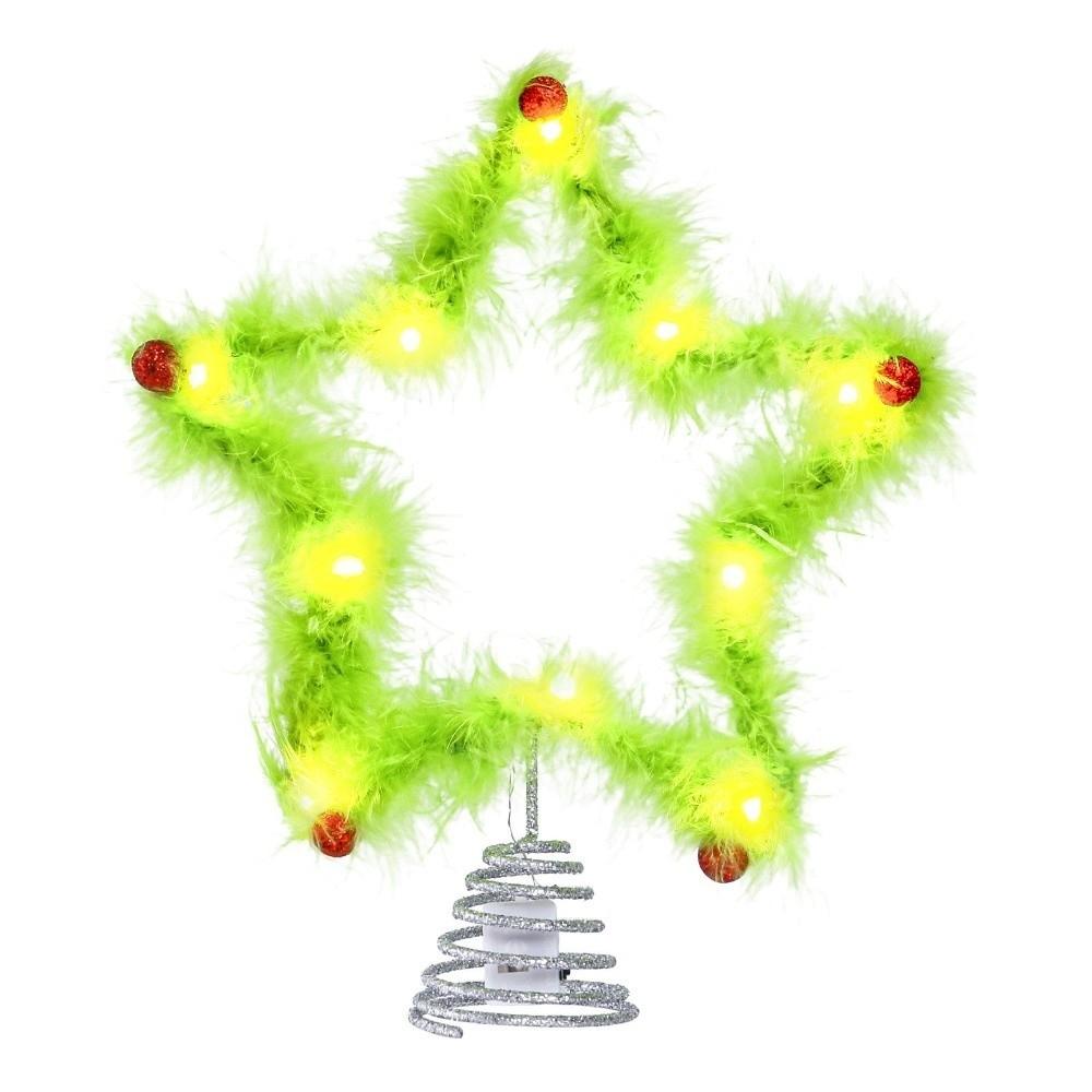Creative Design Plush Star Decoration Furry Christmas Tree Decorations Home Decor