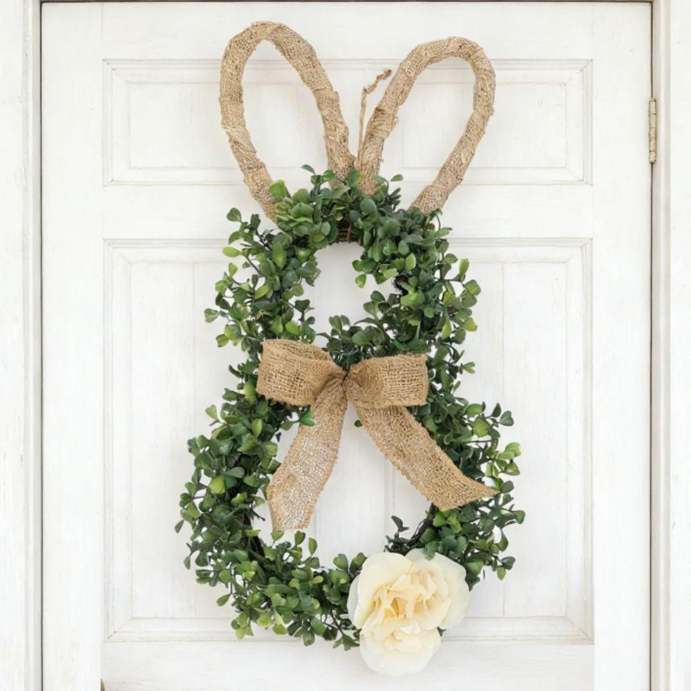 19.6 Inch Easter Wreaths With Flower Artificial Wreath Front Door Wreath  Wall Decoration