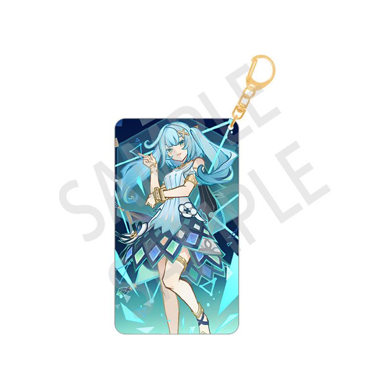 Anime Game YUAN SHEN Keychain Cartoon Acrylic Figure Alhaitham Yelan Keychains Accessories Cute Bag Pendant Key Ring Fans Gifts