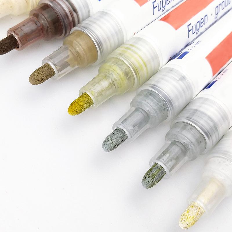 Tile Grout Coating Marker,Wall Floor Ceramic Tiles Gaps Professional Repair Pen,Anti-Mildew Waterproof Whiteboard Repair Pen
