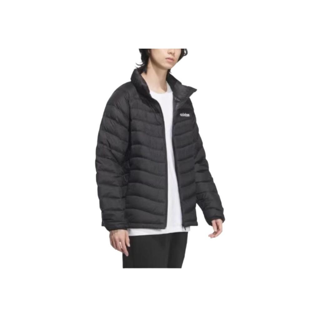 Adidas Outdoor Warm Insulated Stand Collar Down Jacket Unisex Jacket Black JL9662