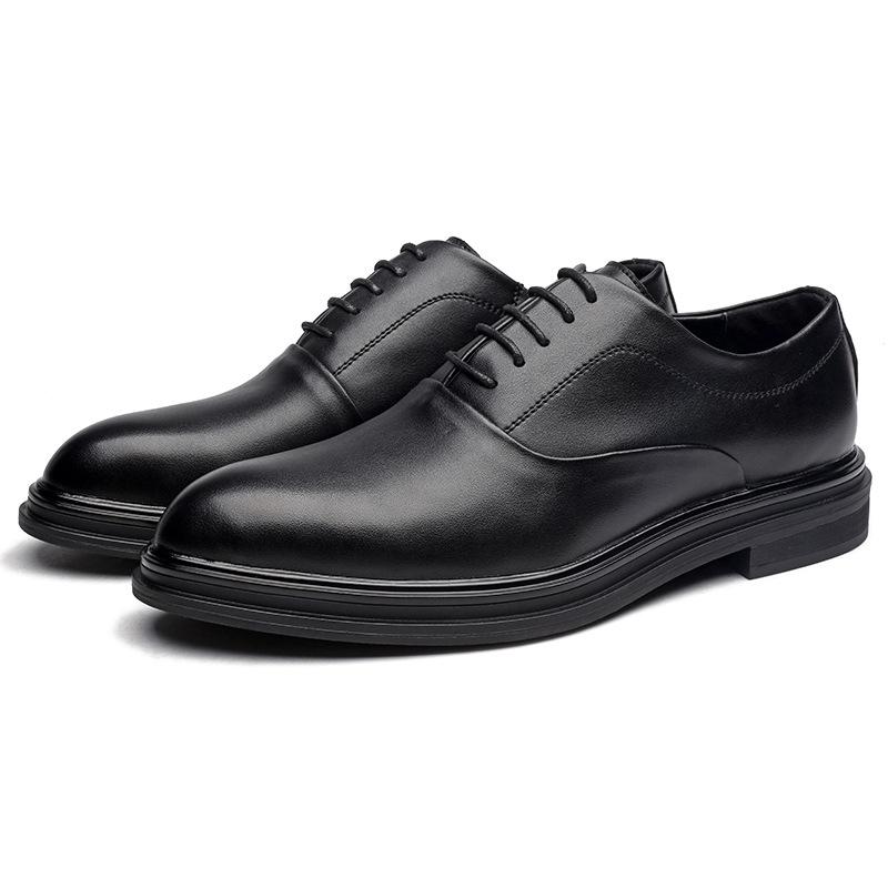 

Large size 48 autumn leather shoes men s business dress casual pointed lace-up size 46 British wedding shoes 48