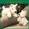 White Highland West Terrier Cuddly Cartoon Girl Children Holiday Gift Dolls