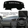 Innenverkleidung für 2011–2018 Citroën C4 Armaturenbrett-Abdeckungspolster Sonnenschutz Anti-UV-Armaturenbrettmatte Rutschfest