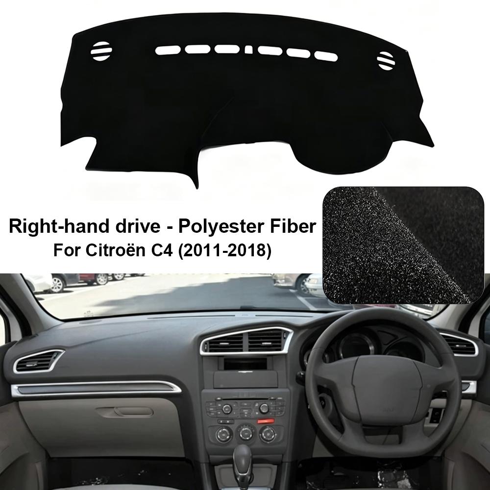 Innenverkleidung für 2011–2018 Citroën C4 Armaturenbrett-Abdeckungspolster Sonnenschutz Anti-UV-Armaturenbrettmatte Rutschfest