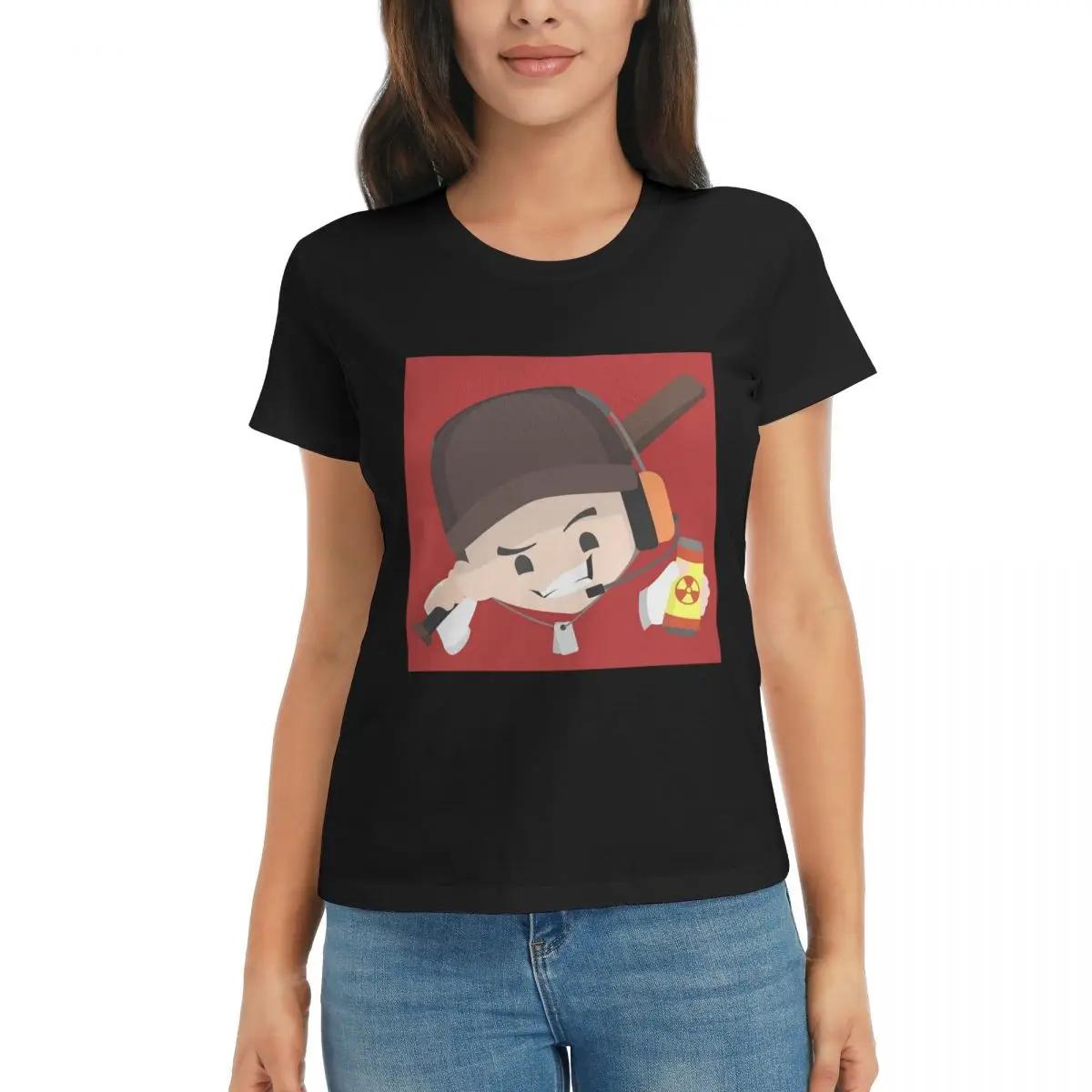 

Women TShirt Team Fortress 2 Summer Short Sleeve Tees Crew Neck Cotton T Shirts Clothes Tops Streetwear 4XL