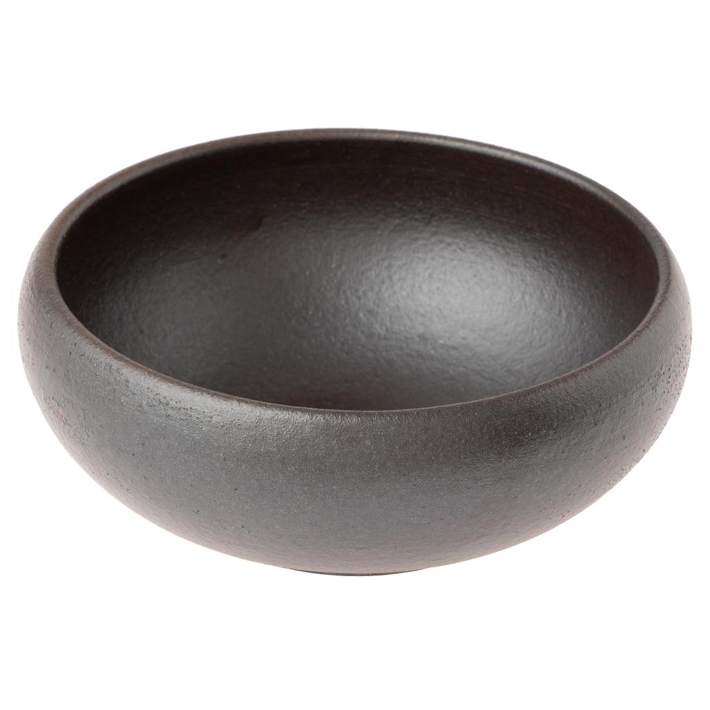 Marui Seito Shigaraki Ware Hechimon Bowl, Small, Approx. 13cm Diameter, Hana Wabi, Black, MR-3-4274