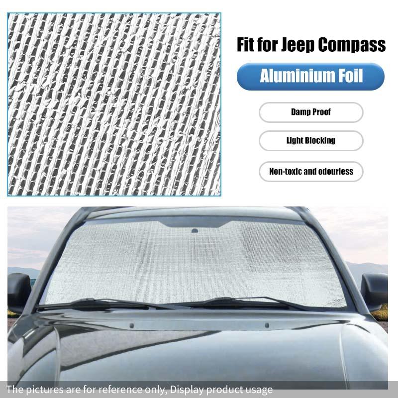 Car Front Windshield Sunshade Window Shade Foldable Sun Visor Cover Fit for Jeep Compass 2007-2016 Car Interior Accessories