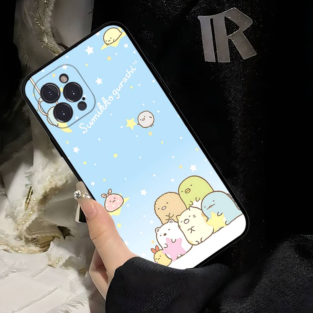 Cartoon S-sumikko Gurashi Phone Case For Iphone 17 16 15 16e 14 13 12 11 Pro Max Plus Case Cover Coque