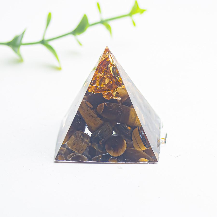 Geometric Crystal Geometric Pyramid Decor For Home Office Gift With Unique Mineral Stones