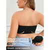 Solid Simple Strapless Side Buckle Bandeau Plus Size Thin Wireless Seamless Bra