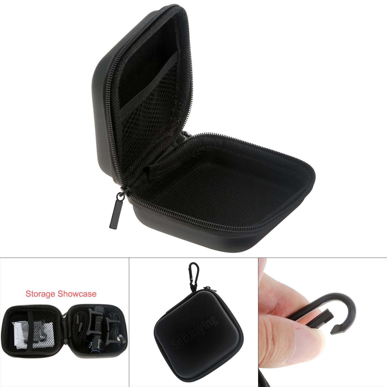 

SecurityIng Утолщенный органайзер из ЭВА Металлические молнии Алюминиевые пряжки Защитный кейс для хранения электроники и налобного фонаря Подарочный кейс