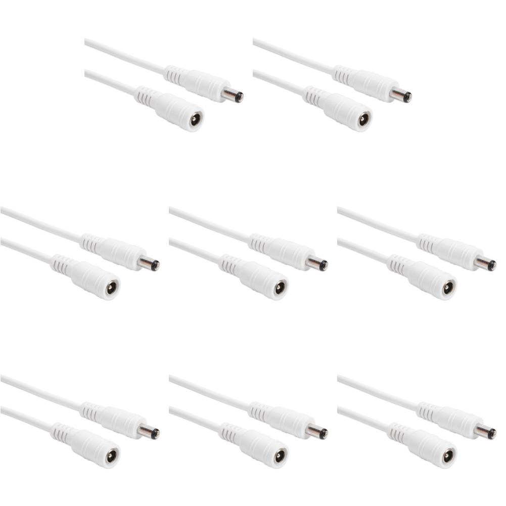 1-10PCS DC 12V Extension Power Cable 0.5/1/2/3/5/10m Power Extension Cord Cables for Wifi/AHD/IP Security Cams CCTV Camera