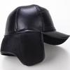 Men's Winter Velvet Hat with Ear Protection - Warm, Thick Leather Duckbill Cap
