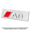 For  Audi b6 b8 TT Q3 Q5 Q7 Q8 Trunk Logo Auto Styling Accessories 1pcs A3 A4 A5 A6 A7 A8 RS Car Letters Number Emblem Valve Cap