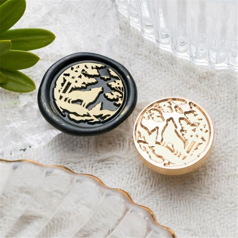 Animal Pattern Wax Stamp Head, 3D Embossed Wax Seal Stamp Head Replacement for Invitations Letter Envelope