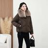 Cotton clothes new fashion women's clothing winter clothes big fur collar cotton clothes big coat autumn and winter new black