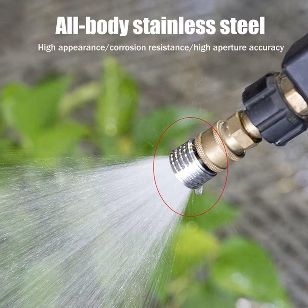Stainless Steel Water nozzle Quick Plug Washing Nozzle Pressure Washer Nozzle Vegetable Watering