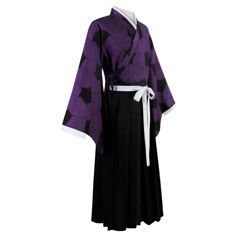 Demon Slayer Kokushibyou Cosplay Akumetsu Anime Demon Slayer Costume  Cosplay Suit  Wig Kimono Haori Halloween Costumes for Men