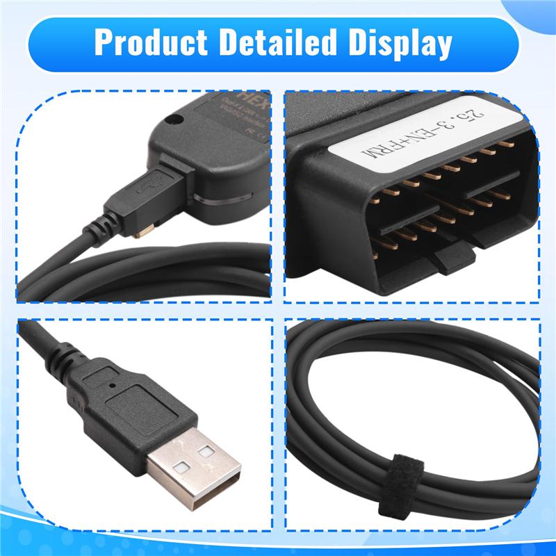 A03E-Newest VCDS 24.7 VAG Scanner Tool Cable OBD2 Diagnostic HEX V2 Wesheu VCDS VAG COM For SKODA VW Car