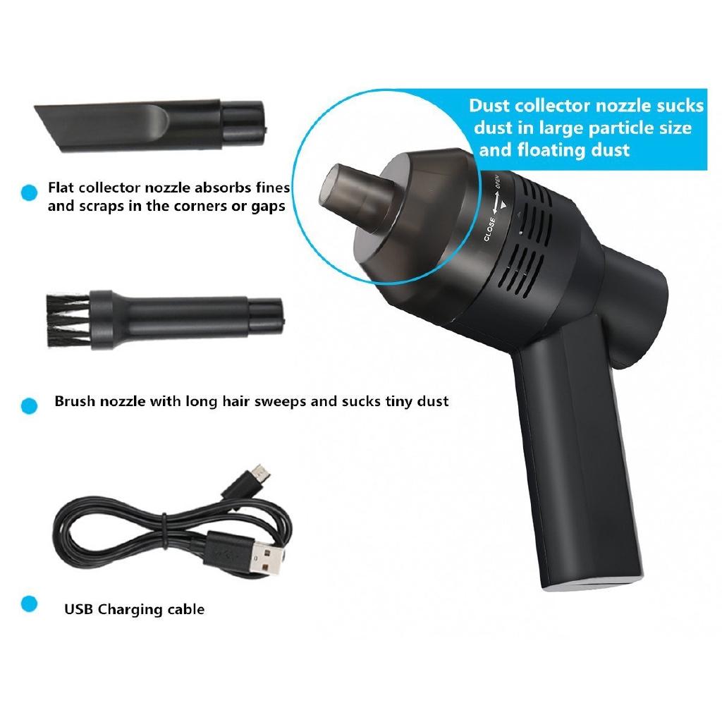 USB Keyboard Cordless Vacuum Cleaner Computer Cleaners Rechargeable with Cleaning Gel Auto for Car Laptop PC Piano Dust