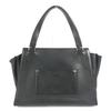 Celine Zweifarbige Kante Handtasche Fransen Quaste Umhängetasche Leder Beige/Marine