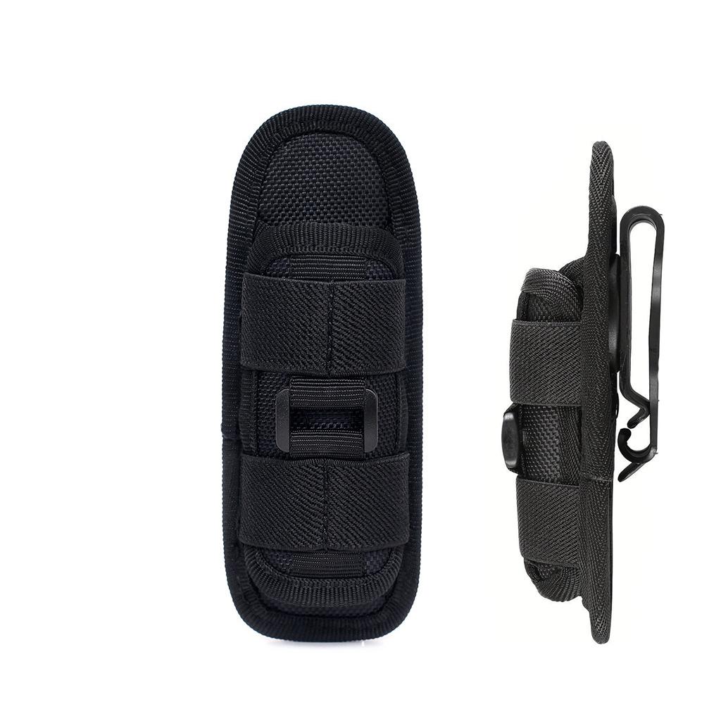 

Outdoor Camping Flashlight Bag Pouch Holster Rotatable Flashlight Holder Belt Clip Flashlight Carrying Bag with 360 Degree C