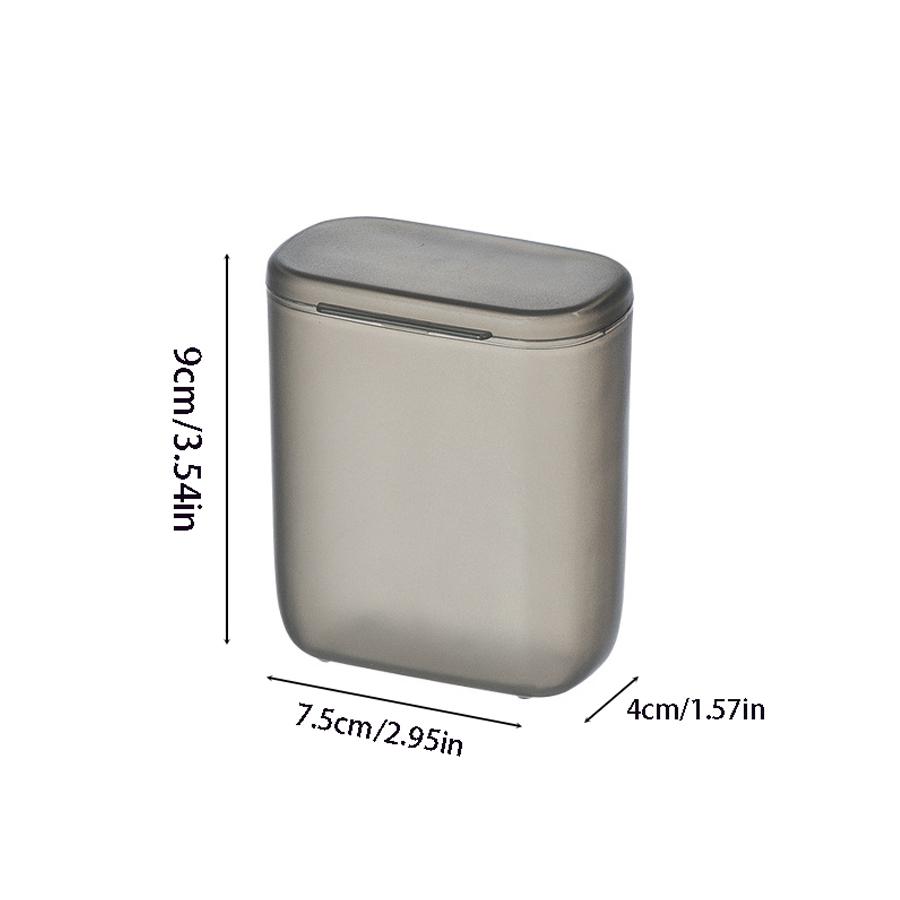 

Desktop Data Cable Storage Box Dustproof With Cover Mobile Phone Charger Box Transparent Cable Wire Container Box in Office Home серый