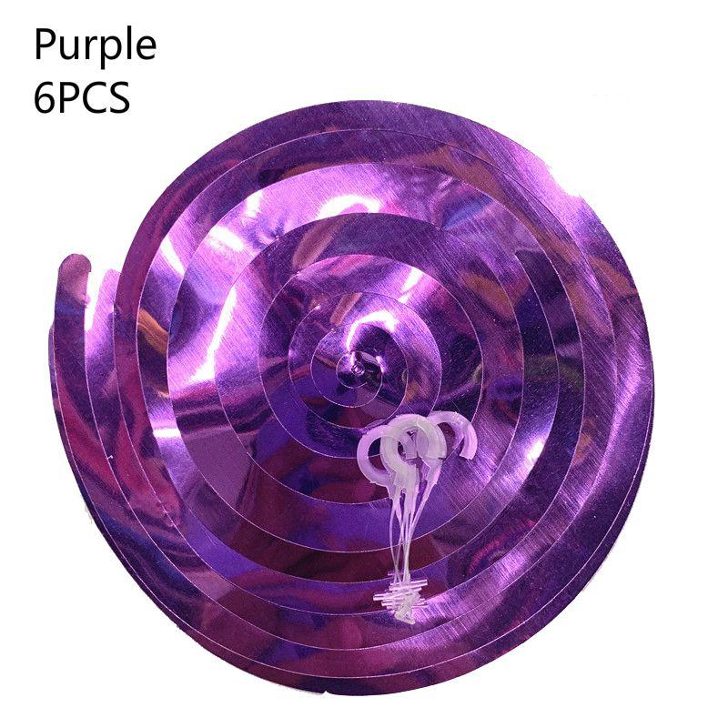 Multicolor Hanging 6pcs Spiral Swirls Birthday Wedding Party Decoration Ceiling