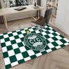 Green Football Club Emblem Printed Area Rug for Office, Chair Rug, Decorative Carpet Floor Mat, Large Size Fan gifts Christmas gifts