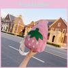 Strawberry Children Adorable Canvas Mini Purse Zipper Storage Travel Activities