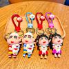 Cute Creative Crayon Shin-chan Couple Keychain Adorable Silicone Key Ring Gift