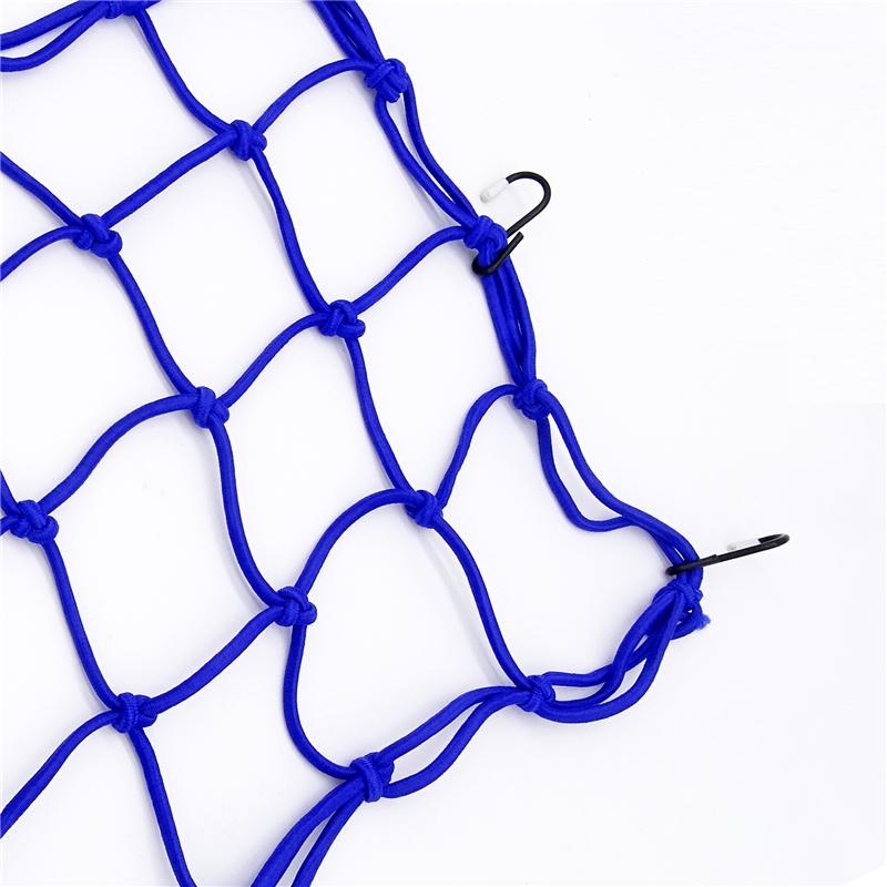 30*30cm Motorcycle Luggage Net Cargo Net Helmet Rope Storage Bag Twine Holder Tank Mesh Adjustable 6 Hooks Luggage