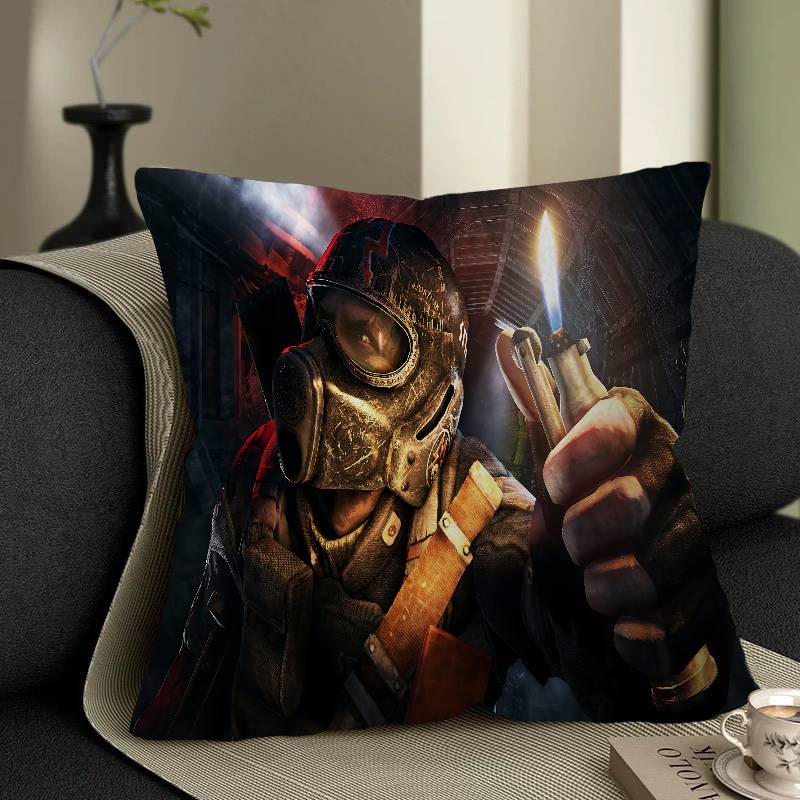 Gaming Metro 2033 45*45Cm Cushion Cover Pillow Cover Decor Pillowcase Home Pillowcase For Couch Pillow