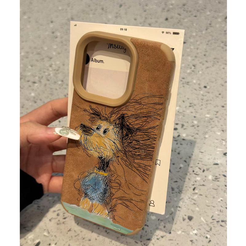 

Suitable for Apple 15promax Mobile Phone Box IPhone IPhone 14 Leather 16pro Cartoon 13 Apple XS