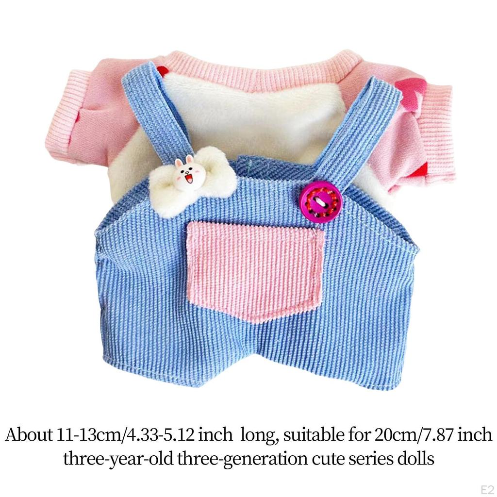 Plush Doll Clothes for 20cm DIY Accessories Dress up Suit