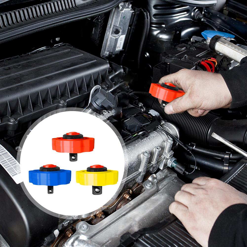 3 Pcs Stubby Thumbwheel Ratchet 1/2'' 3/8'' 1/4'' Palm Ratchet Wrench Finger Reversible Ratchet Handle for Home & Auto Repair