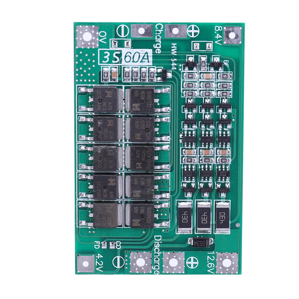 Battery Board Module 3S/4S 5A 10A 20A 25A 40A 60A Li-ion Lithium Ion Battery Charger Protection Board 18650 BMS for Drill Motor