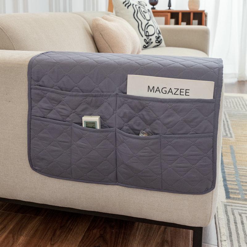 Uniwersalna ultradźwiękowo wytłaczana podkładka podłokietnika z miejscem do przechowywania na sofy nowoczesne minimalistyczne na każdą porę roku