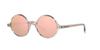 Emporio Armani EA 501M Crystal Brown Pattern Mirror Rose Gold Size 47 Sunglasses, Frame/Grey Lens,