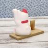 Craftsman House Seto Ware Ceramic Maneki Neko Pink Lucky Cat Figurine for Good Luck and Relationships