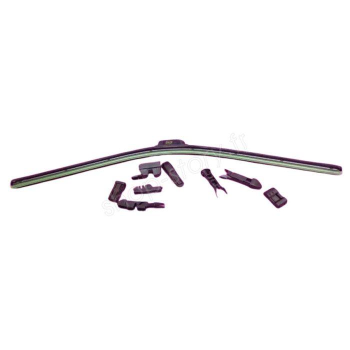 

SHOP-STORY - RA1000651 : Balai d Essuie-Glace Avant Adaptable avec Kit d Attaches Multi-Marques - Longueur 650mm