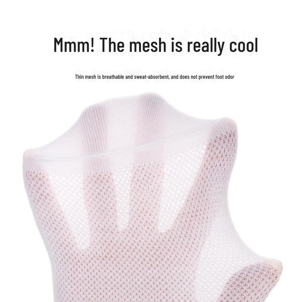 Langsha Men's Summer Cotton Socks, 6 Pairs - Thin, Deodorant, Sweat-Absorbent, High-End Quality