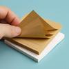 Kraft Paper Tearable Memo Pad - Reusable Grid Student Sticky Notes