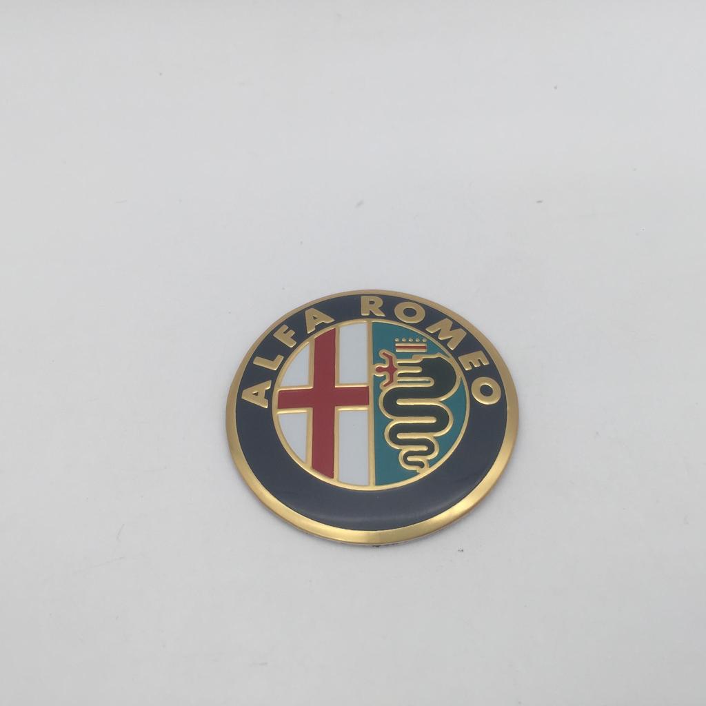 1 stuks 3D voor Alfa Romeo 40mm 4cm Auto Embleem Stuurwiel Midden Badge sticker Decal Styling Auto-accessoires
